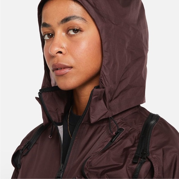 Nike X NOCTA Men's Drake Deep Pockets Track Jacket Dark Wine Size S - Picture 3 of 16